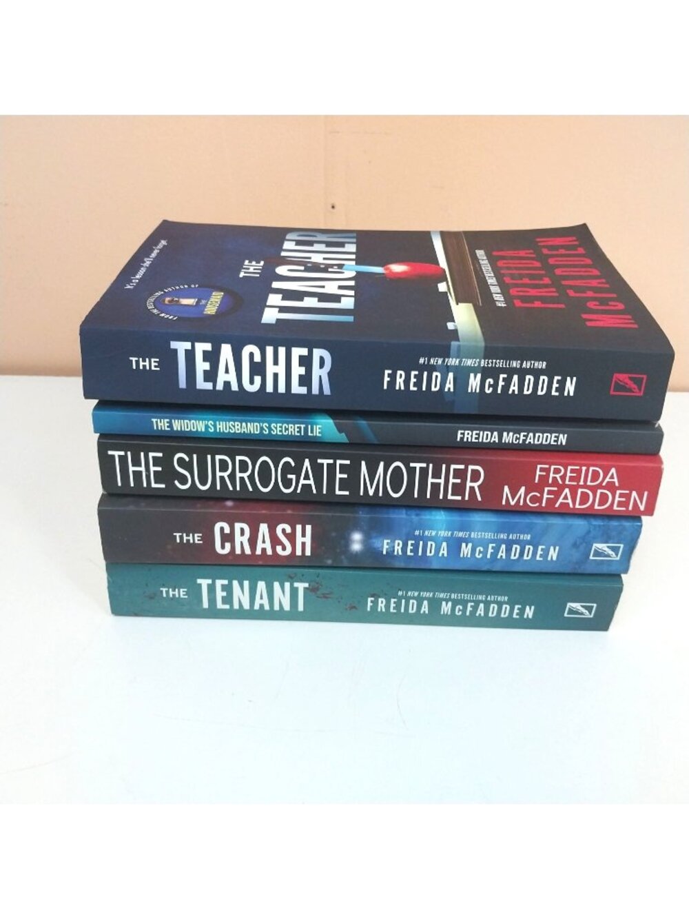 Set Of 5 Freida McFadden PB Books The Teacher Tenant Crash Surrogate Widow's